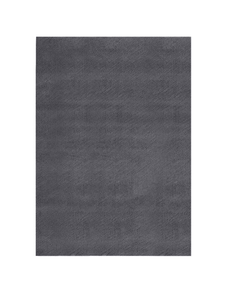 Tappeto Soffice Pelo Corto 160x230 cm Antiscivolo Antracite