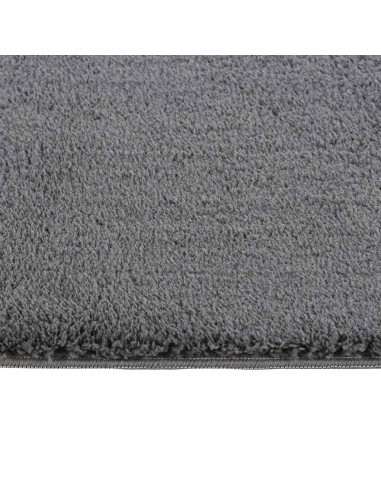 Tappeto Soffice Pelo Corto 160x230 cm Antiscivolo Antracite