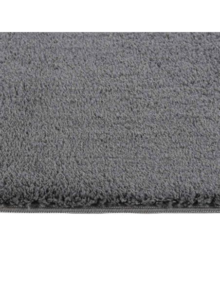 Tappeto Soffice Pelo Corto 160x230 cm Antiscivolo Antracite