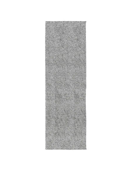 Tappeto Shaggy PAMPLONA a Pelo Lungo Moderno Grigio 80x250 cm