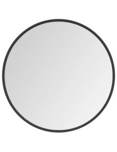 Specchio da Parete Nero 60 cm 2