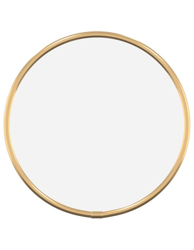 Specchio da Parete Dorato Ø 20 cm Rotondo