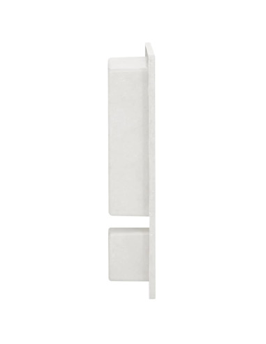 Nicchia da Doccia con 2 Scomparti Bianco Opaco 41x51x10 cm
