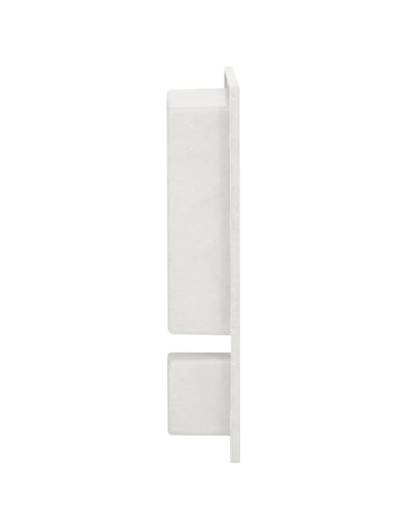 Nicchia da Doccia con 2 Scomparti Bianco Opaco 41x51x10 cm