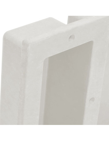 Nicchia da Doccia con 2 Scomparti Bianco Opaco 41x51x10 cm