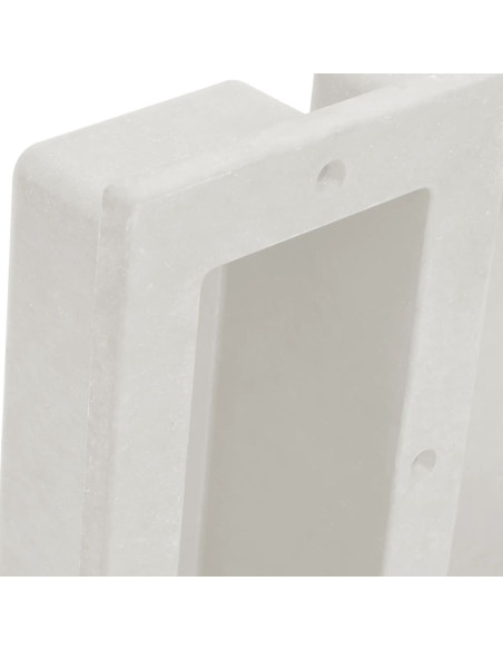 Nicchia da Doccia con 2 Scomparti Bianco Opaco 41x51x10 cm