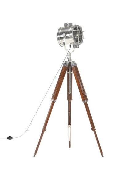 Lampada da Terra a Treppiede Legno Massello di Mango 165 cm