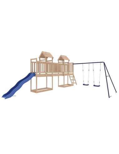 Set da Gioco da Esterno in Legno Massello di Pino