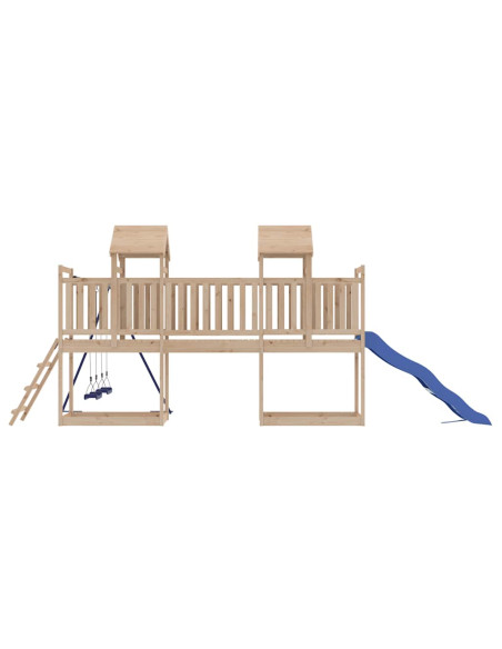 Set da Gioco da Esterno in Legno Massello di Pino