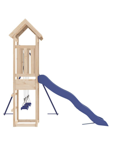 Set da Gioco da Esterno in Legno Massello di Pino