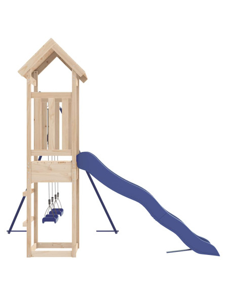 Set da Gioco da Esterno in Legno Massello di Pino