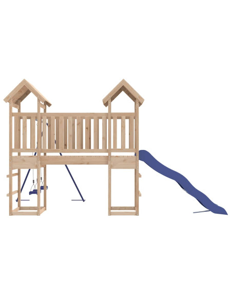 Set da Gioco da Esterno in Legno Massello di Pino
