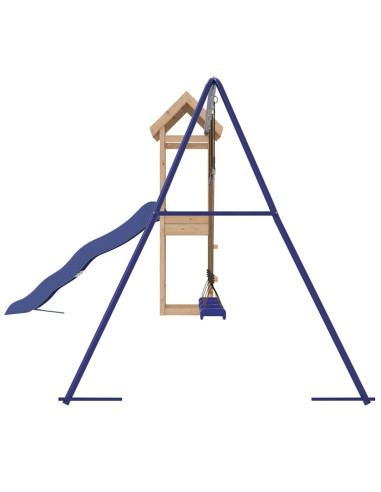 Set da Gioco da Esterno in Legno Massello di Pino
