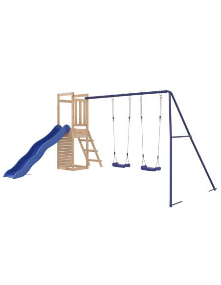 Set da Gioco da Esterno in Legno Massello di Pino