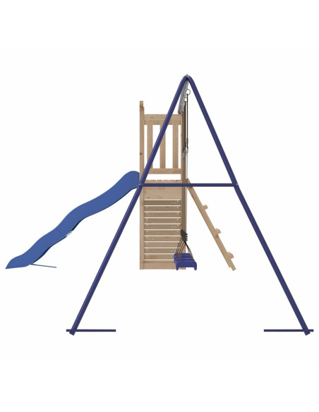 Set da Gioco da Esterno in Legno Massello di Pino