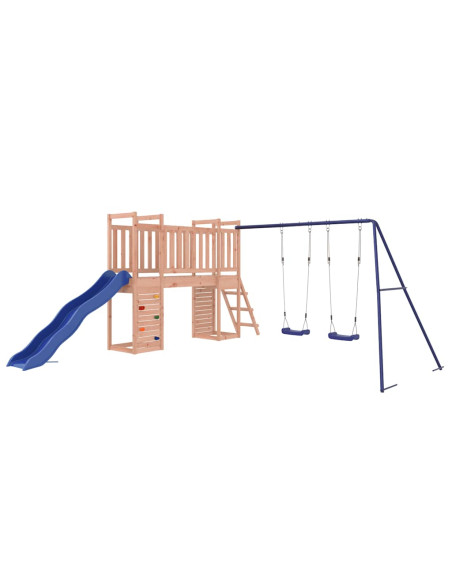 Set da Gioco da Esterno in Legno Massello di Douglas