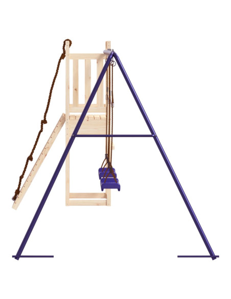Set da Gioco da Esterno in Legno Massello di Pino
