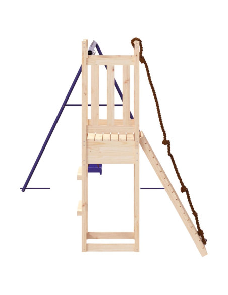 Set da Gioco da Esterno in Legno Massello di Pino