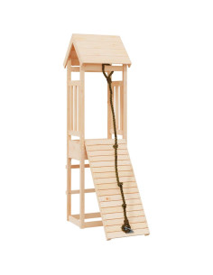 Casetta con Arrampicata in Legno Massello di Pino 2
