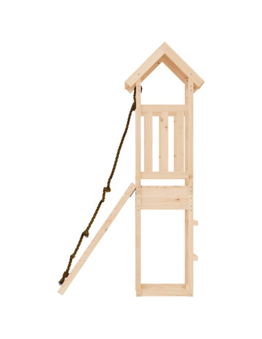 Casetta con Arrampicata in Legno Massello di Pino