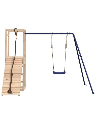 Set da Gioco da Esterno in Legno Massello di Pino
