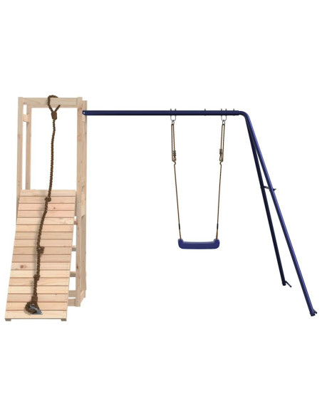 Set da Gioco da Esterno in Legno Massello di Pino