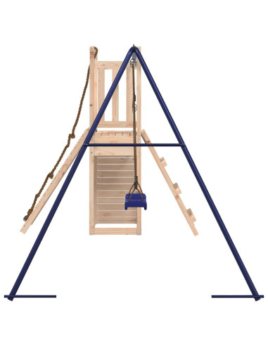 Set da Gioco da Esterno in Legno Massello di Pino