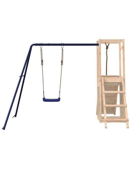 Set da Gioco da Esterno in Legno Massello di Pino