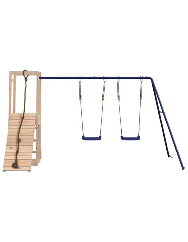 Set da Gioco da Esterno in Legno Massello di Pino