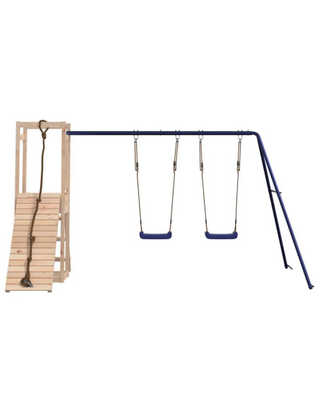 Set da Gioco da Esterno in Legno Massello di Pino