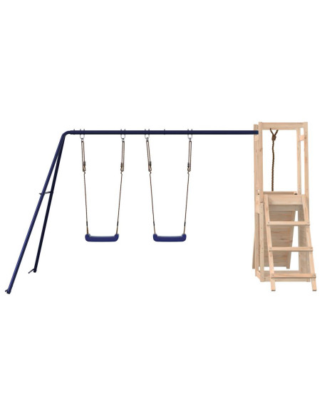 Set da Gioco da Esterno in Legno Massello di Pino