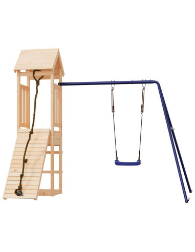 Set da Gioco da Esterno in Legno Massello di Pino