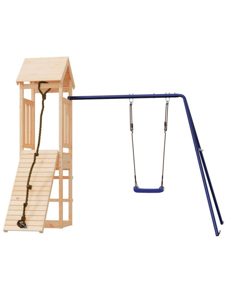 Set da Gioco da Esterno in Legno Massello di Pino