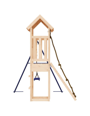 Set da Gioco da Esterno in Legno Massello di Pino