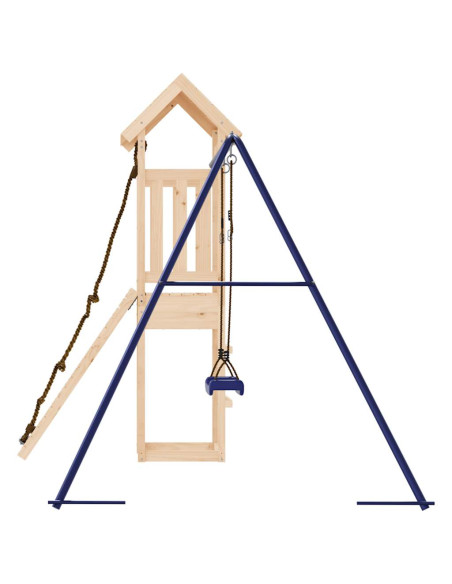Set da Gioco da Esterno in Legno Massello di Pino