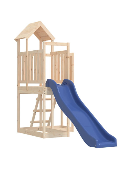 Set da Gioco da Esterno in Legno Massello di Pino