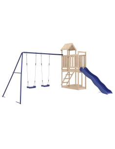 Set da Gioco da Esterno in Legno Massello di Pino 2