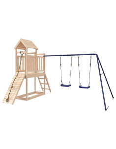 Set da Gioco da Esterno in Legno Massello di Pino 2