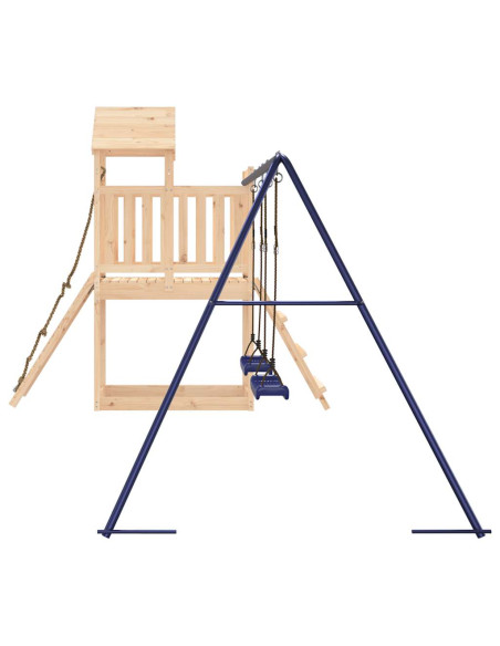 Set da Gioco da Esterno in Legno Massello di Pino