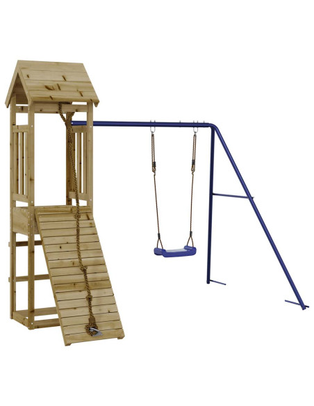 Set da Gioco da Esterno in Legno di Pino Impregnato