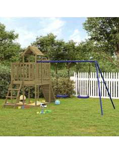 Set da Gioco da Esterno in Legno di Pino Impregnato