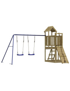 Set da Gioco da Esterno in Legno di Pino Impregnato 2
