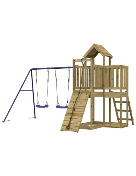 Set da Gioco da Esterno in Legno di Pino Impregnato