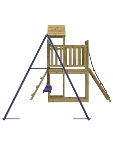 Set da Gioco da Esterno in Legno di Pino Impregnato