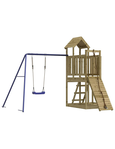 Set da Gioco da Esterno in Legno di Pino Impregnato