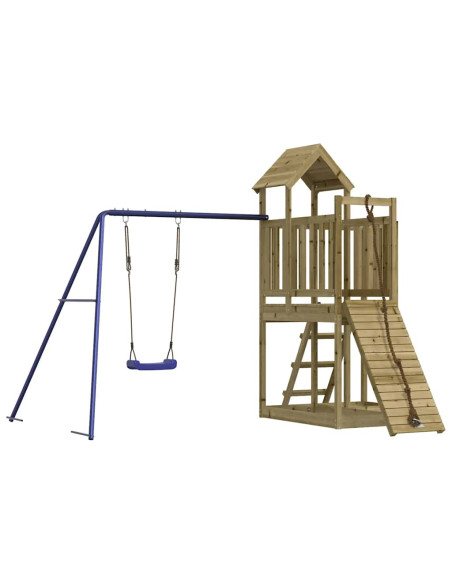 Set da Gioco da Esterno in Legno di Pino Impregnato