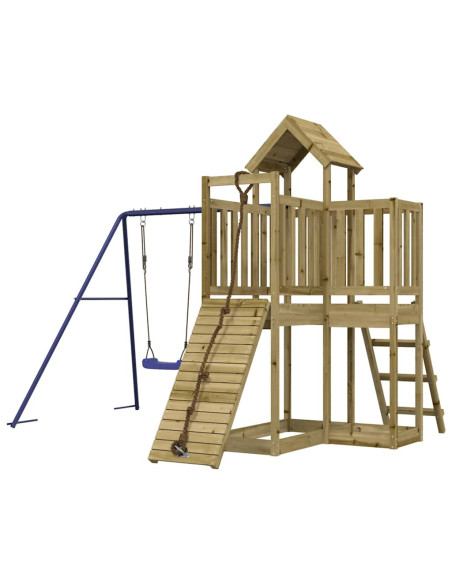 Set da Gioco da Esterno in Legno di Pino Impregnato