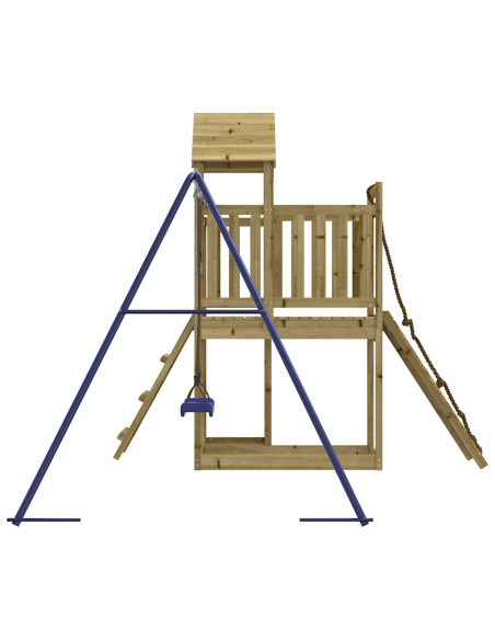 Set da Gioco da Esterno in Legno di Pino Impregnato
