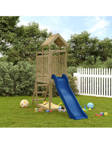 Set da Gioco da Esterno in Legno di Pino Impregnato