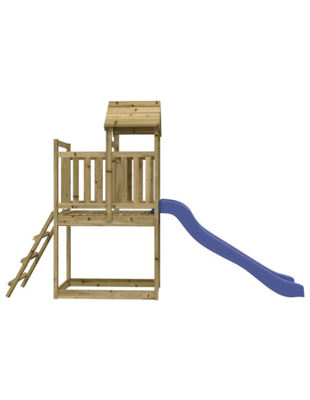 Set da Gioco da Esterno in Legno di Pino Impregnato